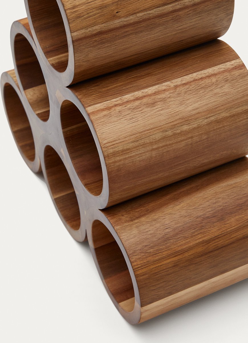 Kave Home Sesilu Wijnrek Acaciahout