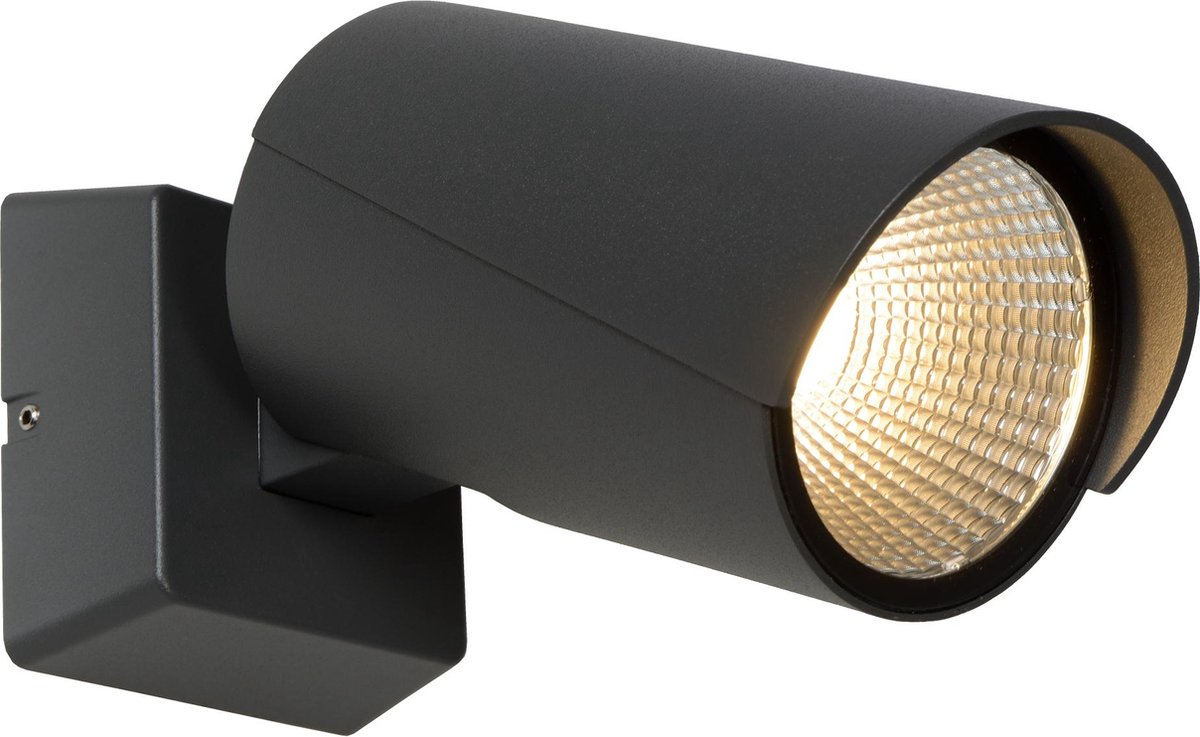 Lucide Manal Wandlamp LED Buiten IP65 Zwart