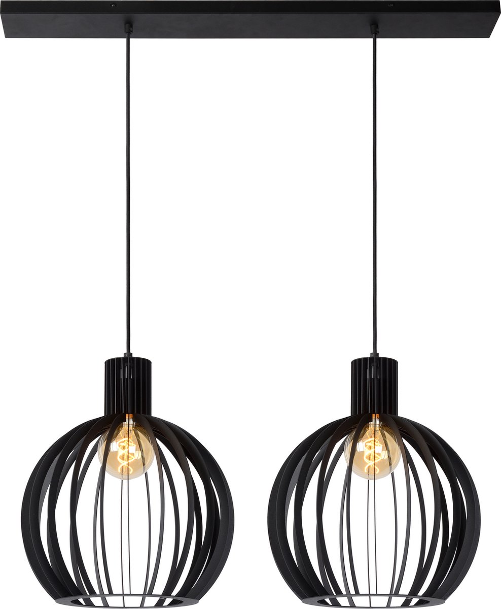 Lucide Mikaela Cluster 2 Hanglamp Zwart