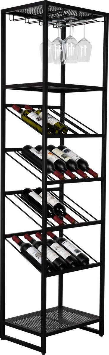 Zuiver Cantor Wijnkast Small Zwart