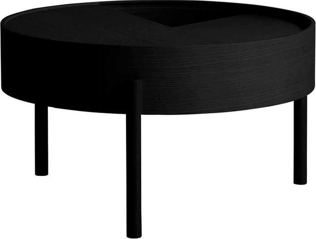 Woud Arc Salontafel 66 Black Painted Ash