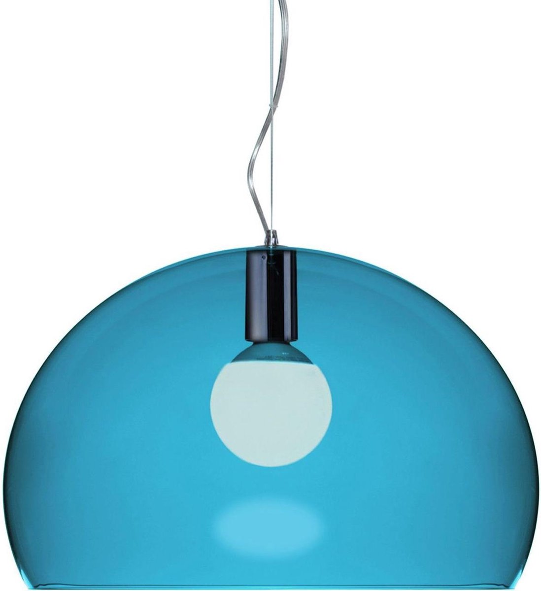 Kartell FL/Y Hanglamp Petroleumblauw