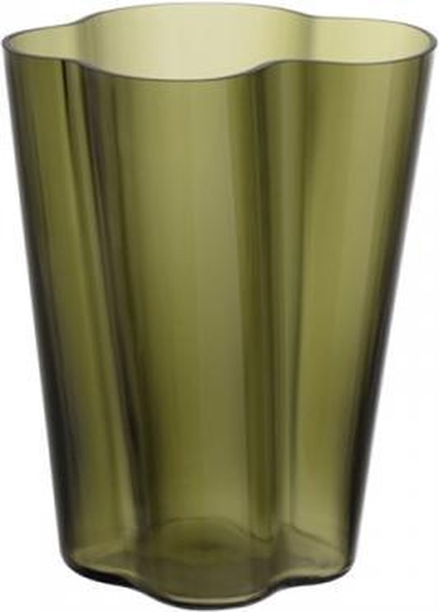 Iittala Alvar Aalto Vaas 27cm Mosgroen