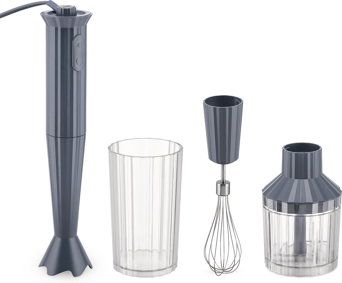 Alessi Plissé Handmixer Grijs