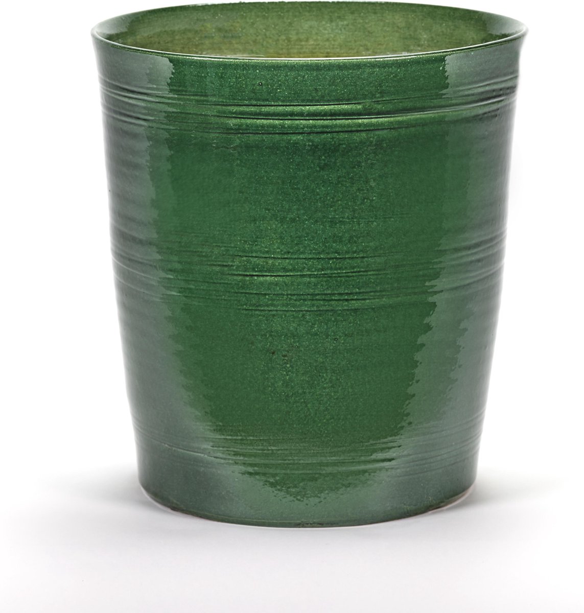 Serax Glazed Shades By Serax Lines Bloempot MediumØ30 Groen