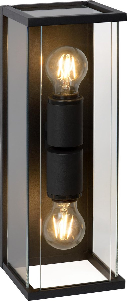 Lucide Claire 2 Wandlamp Buiten IP54 Zwart