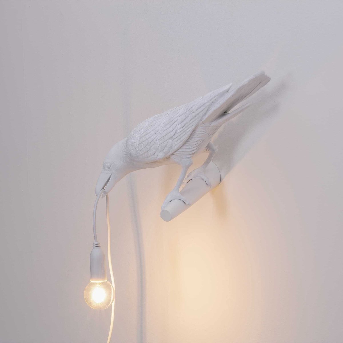 Seletti Bird Looking Wandlamp Links Zwart