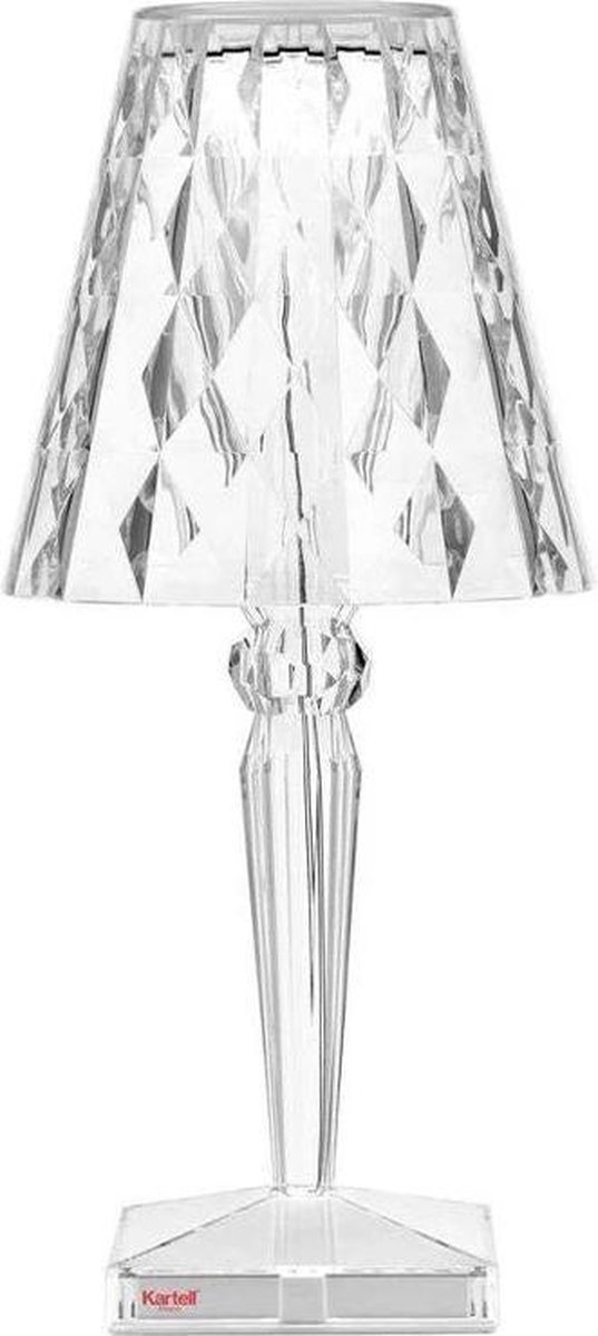 Kartell Big Battery Tafellamp LED Oplaadbaar Kristal