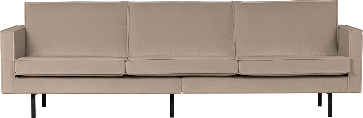 BePureHome Rodeo Velvet Bank 3-zits Khaki