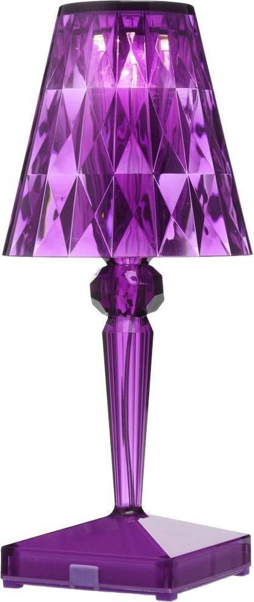 Kartell Battery Tafellamp LED Oplaadbaar Paars