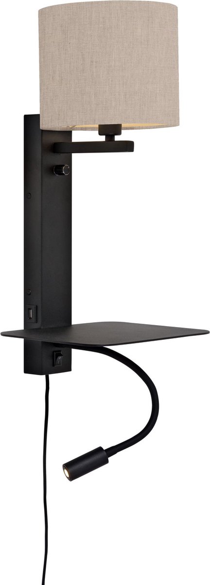 It's About Romi Florence Wandlamp H52 Met Leeslamp Licht Linnen