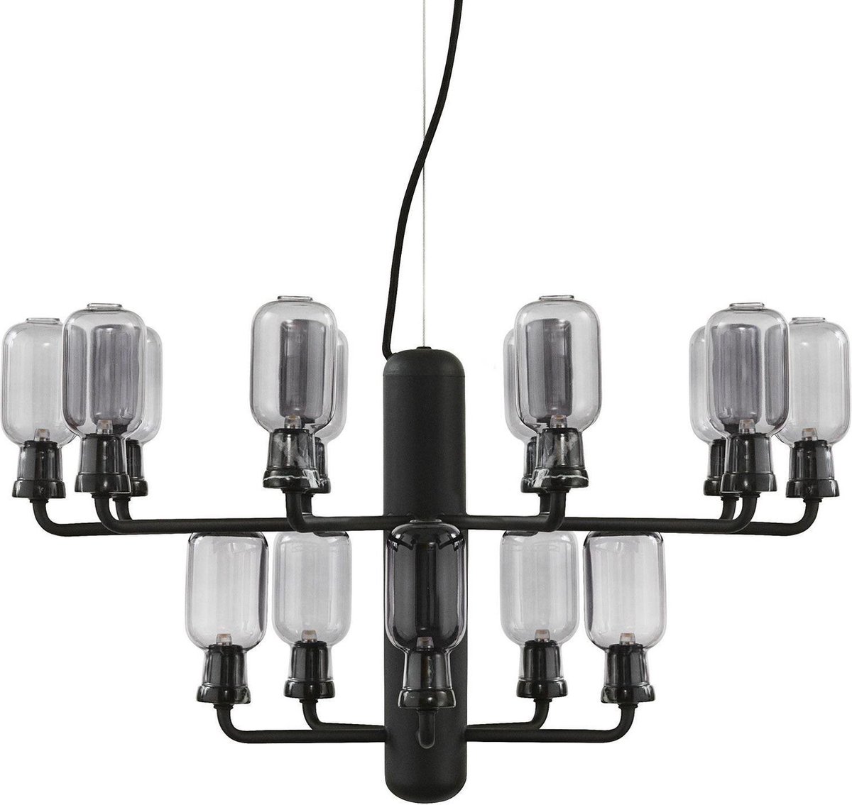 Normann Copenhagen Amp Small KroonluchterØ62.5 Smoke/black