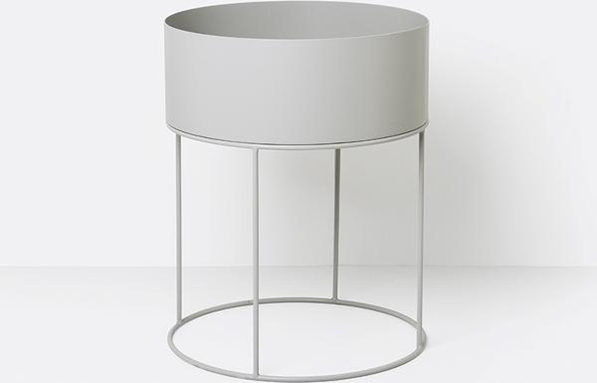 Ferm Living Plant Box PlantenbakØ40 Lichtgrijs
