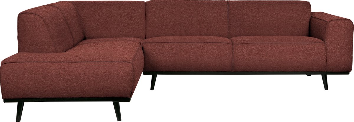 BePureHome Statement Hoekbank Links Boucle Chestnut