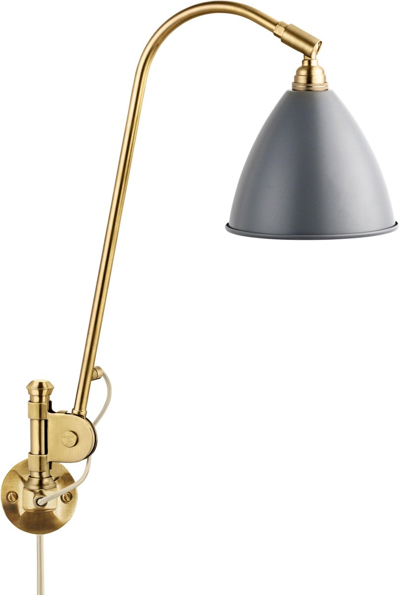 Gubi Bestlite BL6 Wandlamp Messing/grijs