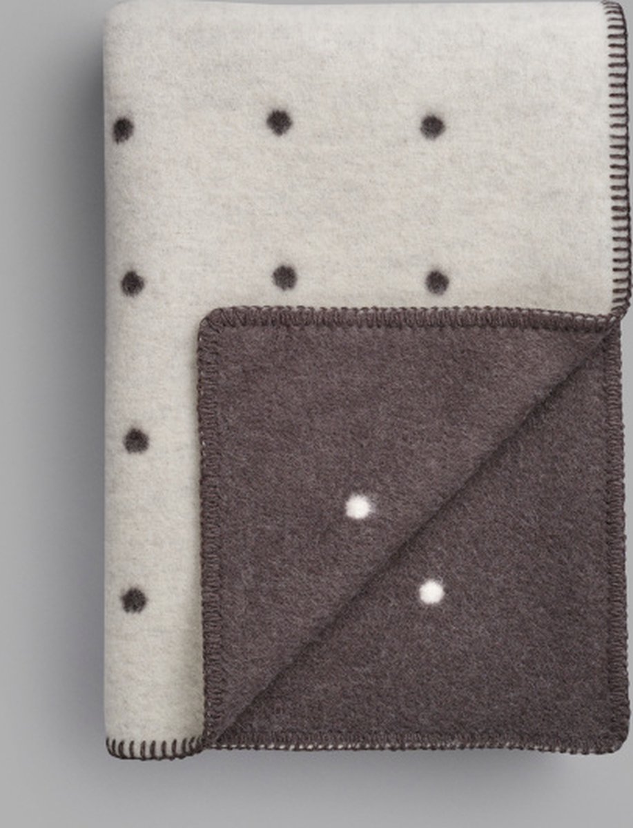 Røros Tweed Pastille Plaid 135x200 Black/White