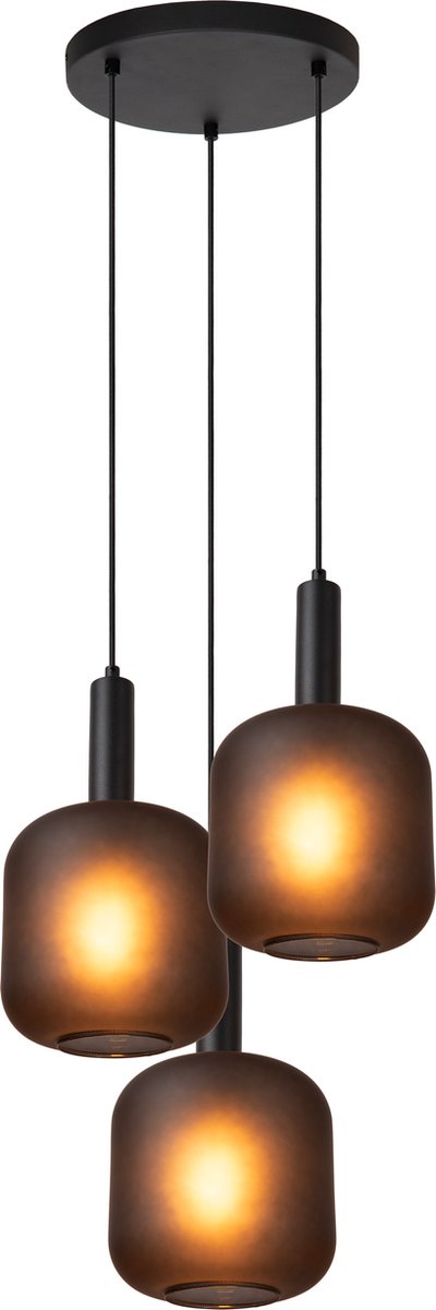 Lucide Eloise Cluster 3 Hanglamp Rond Zwart