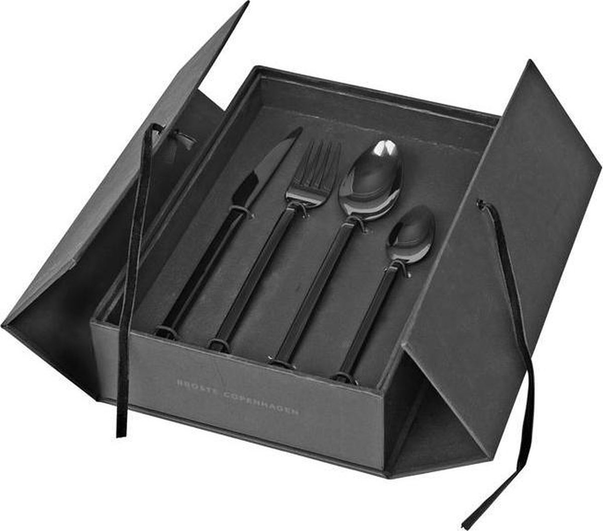 Broste Copenhagen Tvis Bestekset 16-delig Black