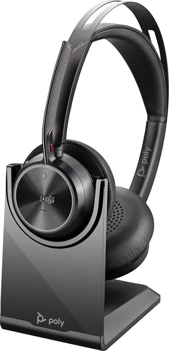 Poly Voyager Focus 2 Microsoft Teams Certified Headset met oplaadstatief