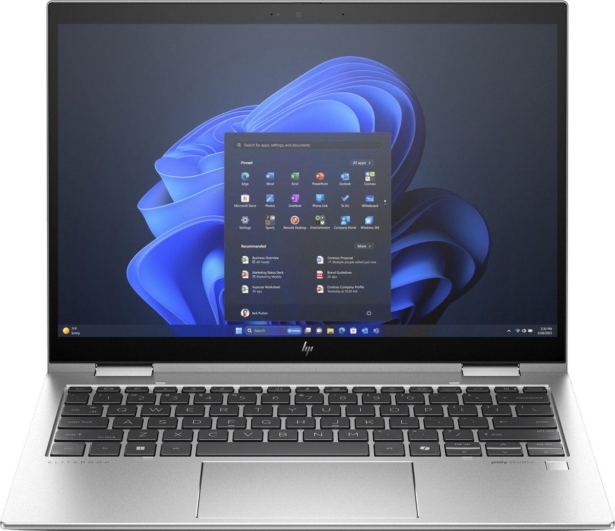 HP Elite x360 830 G11 - 13 inch 2-in-1 laptop met Intel® Core™ Ultra 7