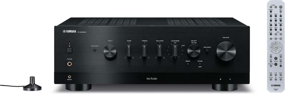 Yamaha R-N1000A ZWART Netwerk receiver met Musiccast met 150,= cashback via Yamaha