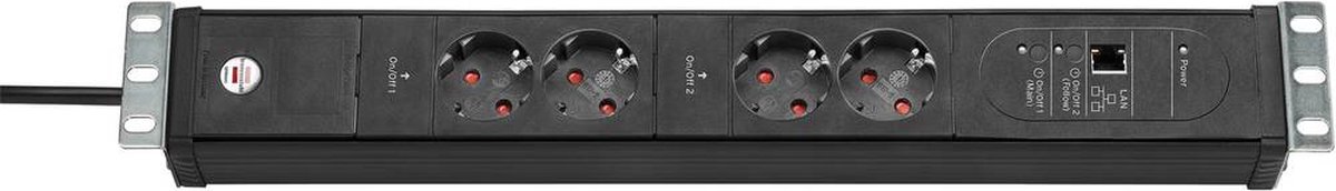 Brennenstuhl 1156057984 Main-Follow Zwart 1 stuk(s)