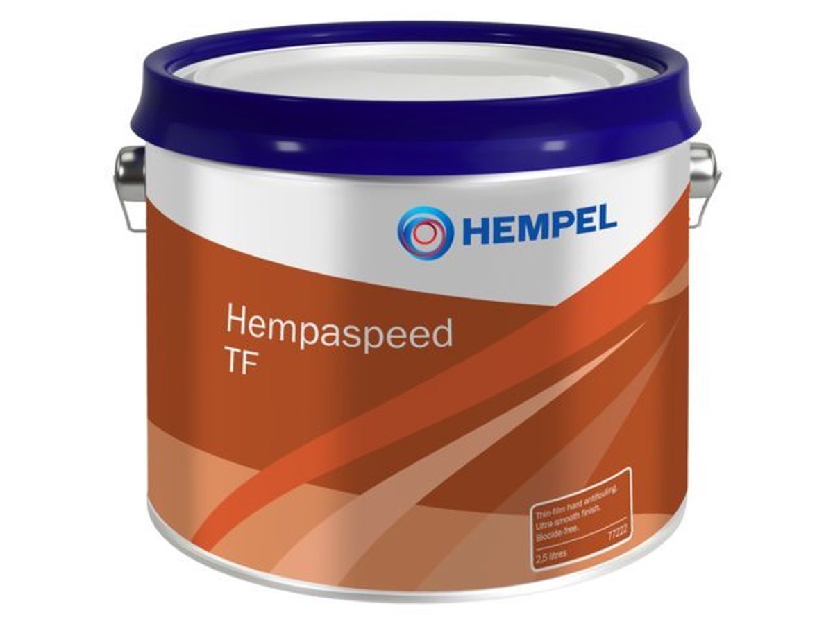Hempel Hempaspeed TF 77222 harde biocide-vrije onderwaterverf 2.5 l, 30390 blauw