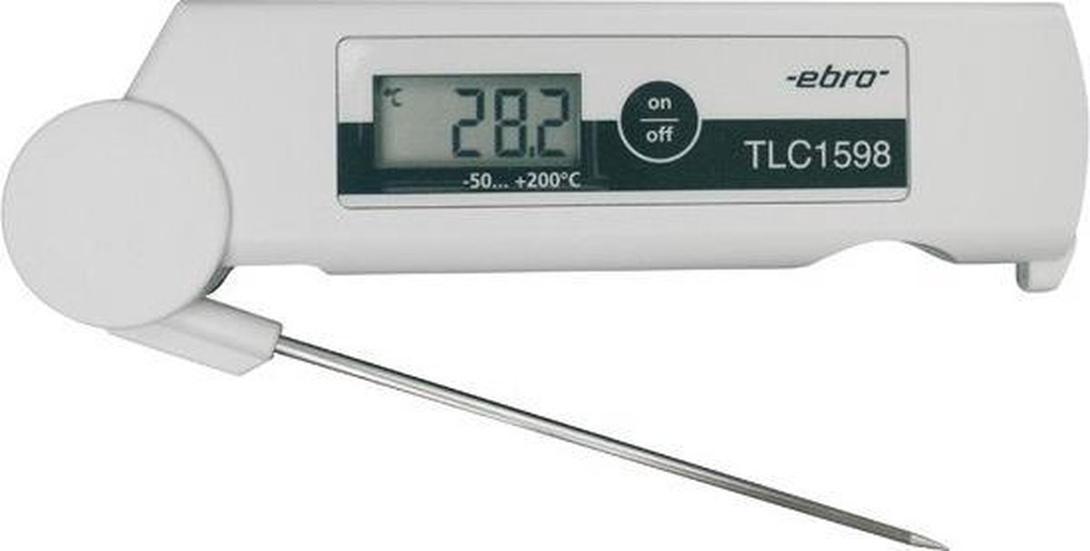 ebro TLC 1598 Insteekthermometer (HACCP) Meetbereik temperatuur -50 tot 200 °C Sensortype Pt1000 Conform HACCP