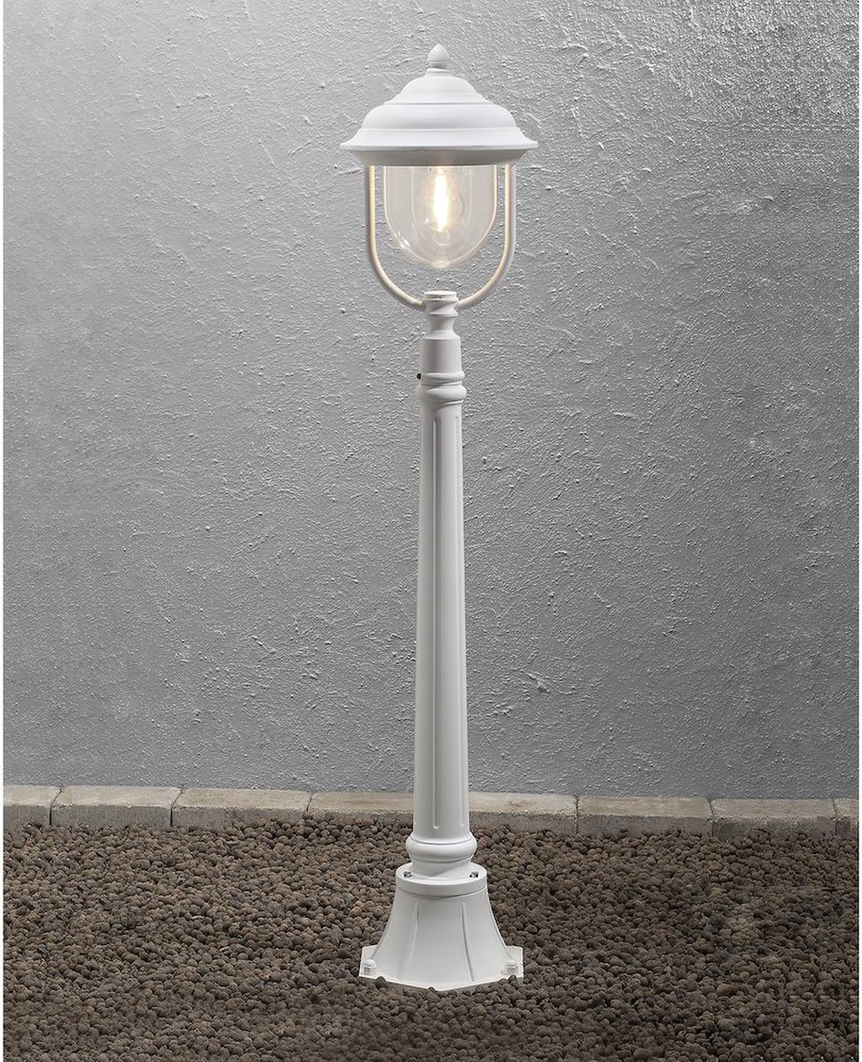 Staande buitenlamp Spaarlamp E27 75 W Konstsmide Parma 7225-250 Wit