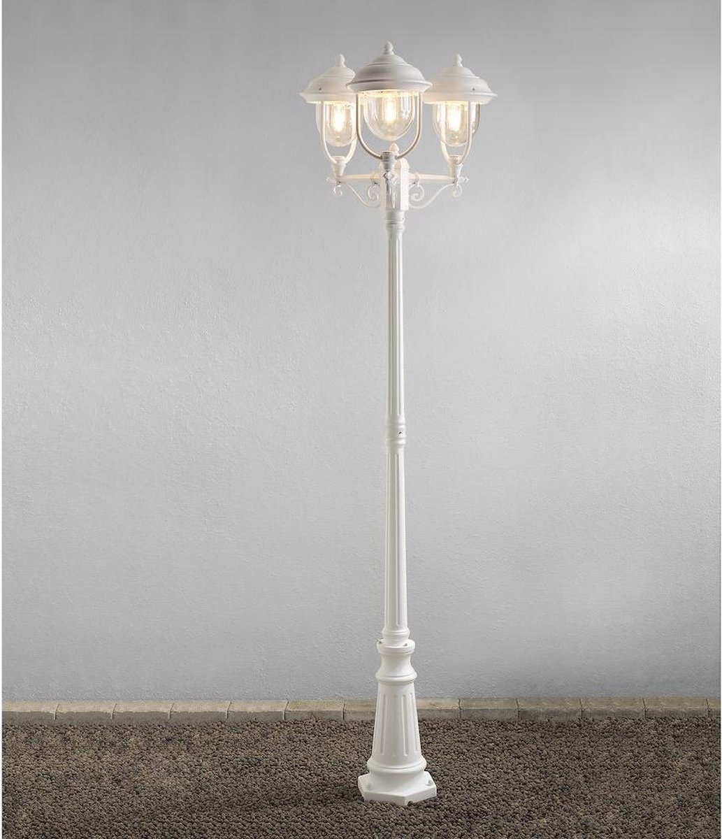 Konstsmide 7227-250 Parma Staande buitenlamp Spaarlamp E27 225 W Wit