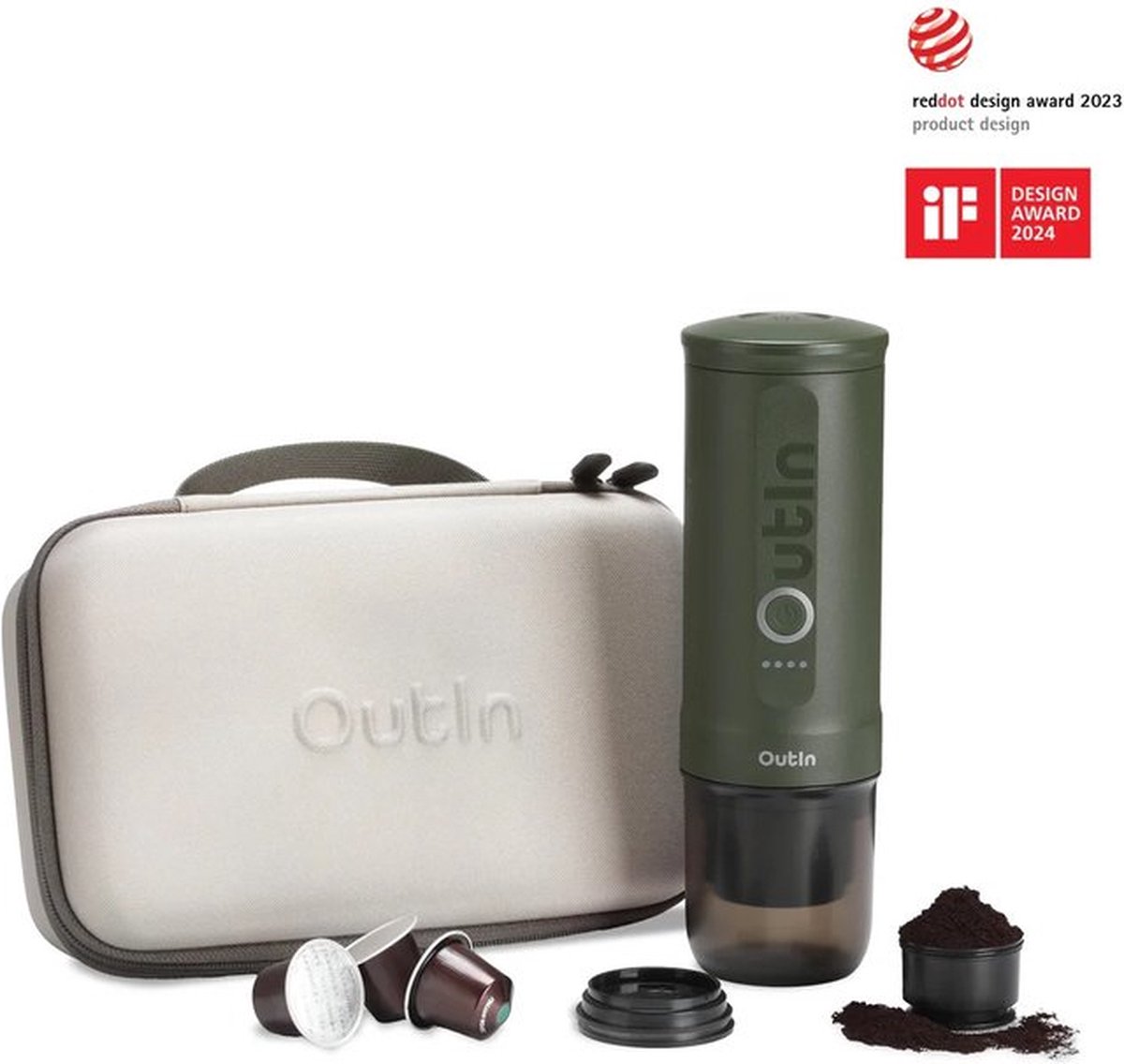 OutIn Nano Espressomachine Bosgroen