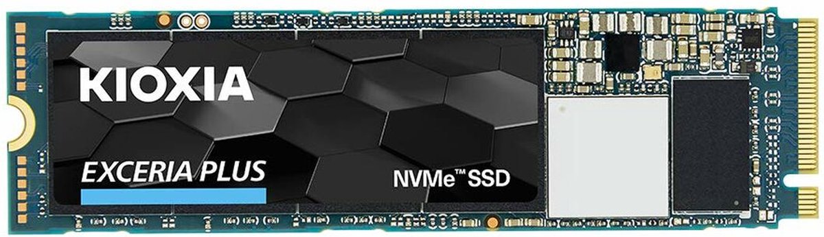 Kioxia EXCERIA PLUS NVMe 500 GB NVMe/PCIe M.2 SSD 2280 harde schijf M.2 NVMe PCIe 3.0 x4 Retail LRD10Z500GG8