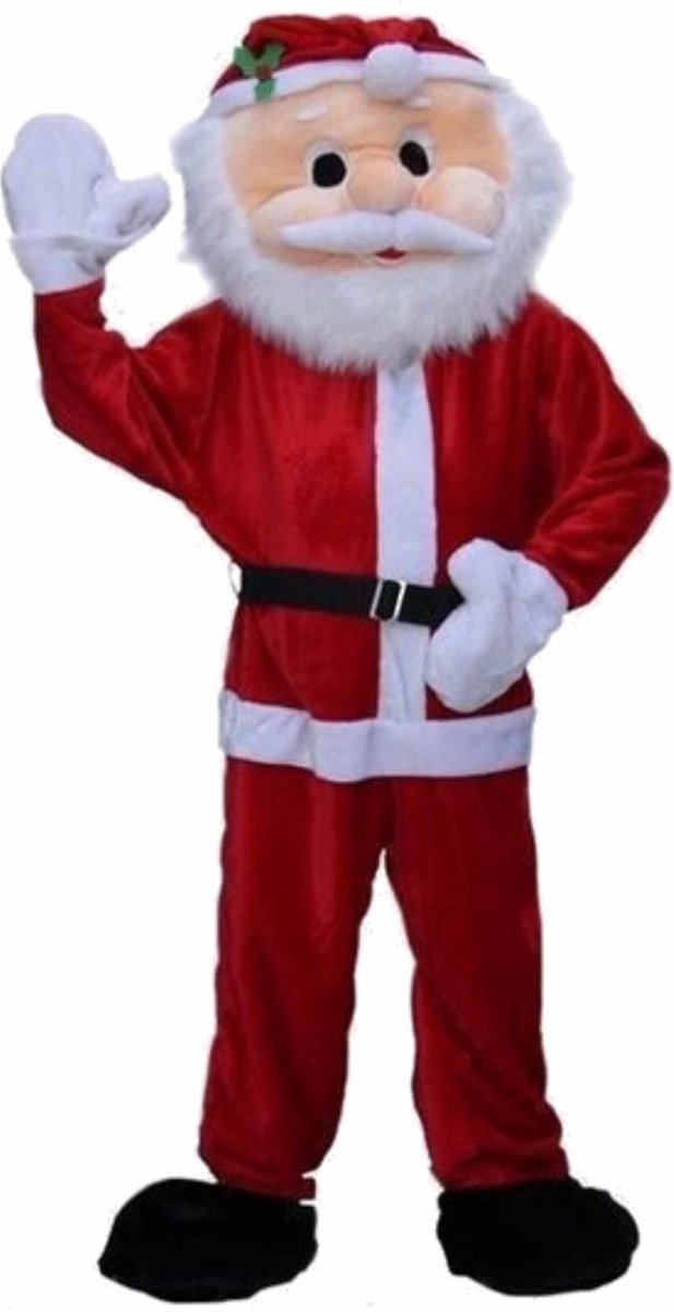 Luxe pluche kerstman kostuum One size -