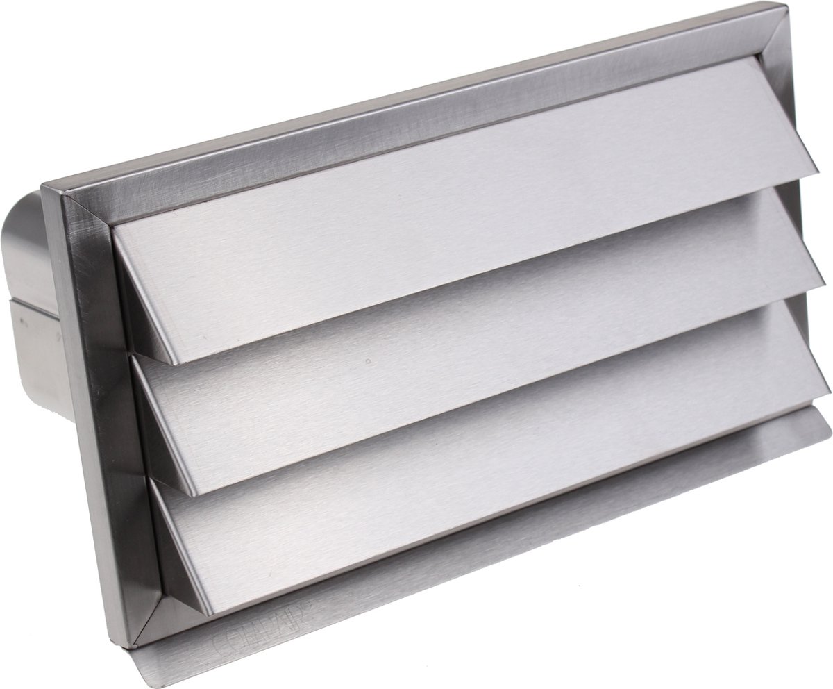 Novy 906407 muurdoorvoer in inox met terugslagklep | elektronica en media | Accessoires&Toebehoren - Dampkap toebehoren | 906407