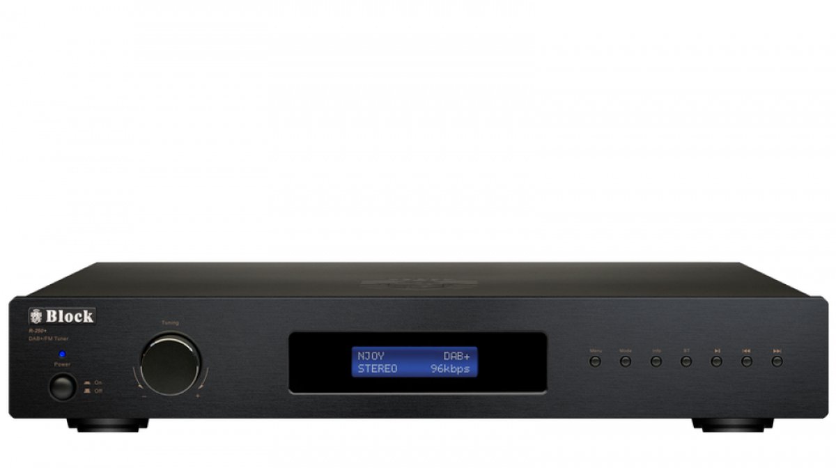 Block Audio R-250+ Black met Bluetooth en afstandbediening via de versterker V-250