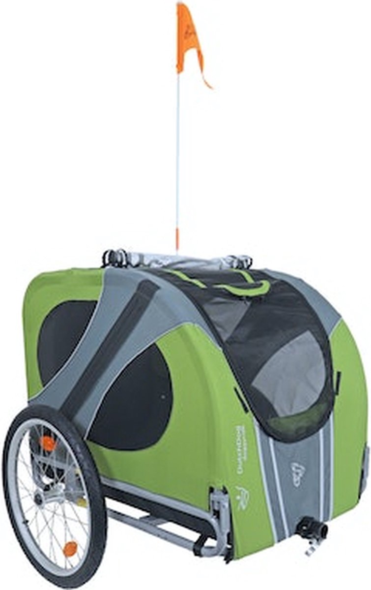 DoggyRide Fietskar Novel- Zonder stang - Groen/grijs