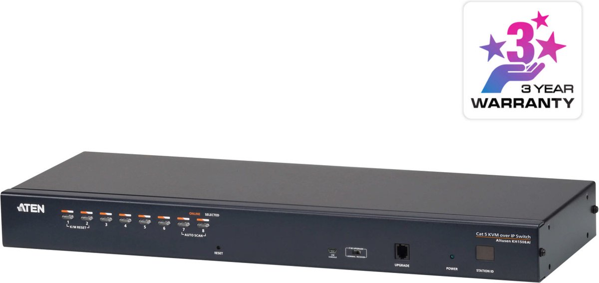 ATEN KH1508AI-AX-G KVM-switch VGA USB, PS/2 1280 x 1024 Pixel, 1600 x 1200 Pixel