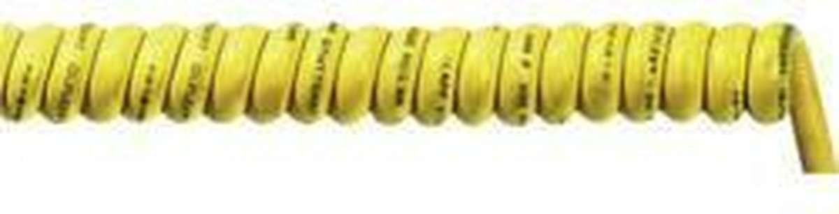 LAPP 71220132 Spiraalkabel ÖLFLEX® SPIRAL 540 P 600 mm / 2000 mm 4 G 1 mm² Geel 1 stuk(s)