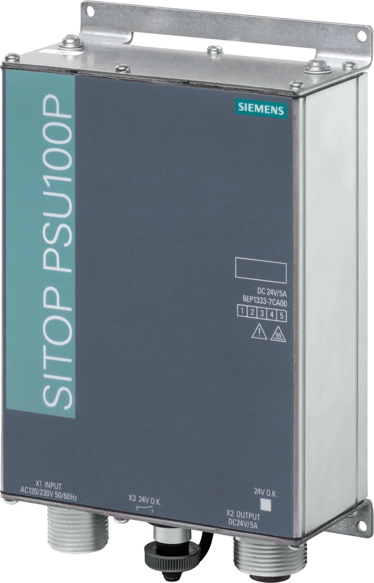 Siemens Sitop PSU100P DIN-rail netvoeding 24 V/DC 5 A 120 W Aantal uitgangen: 1 x Inhoud: 1 stuk(s)
