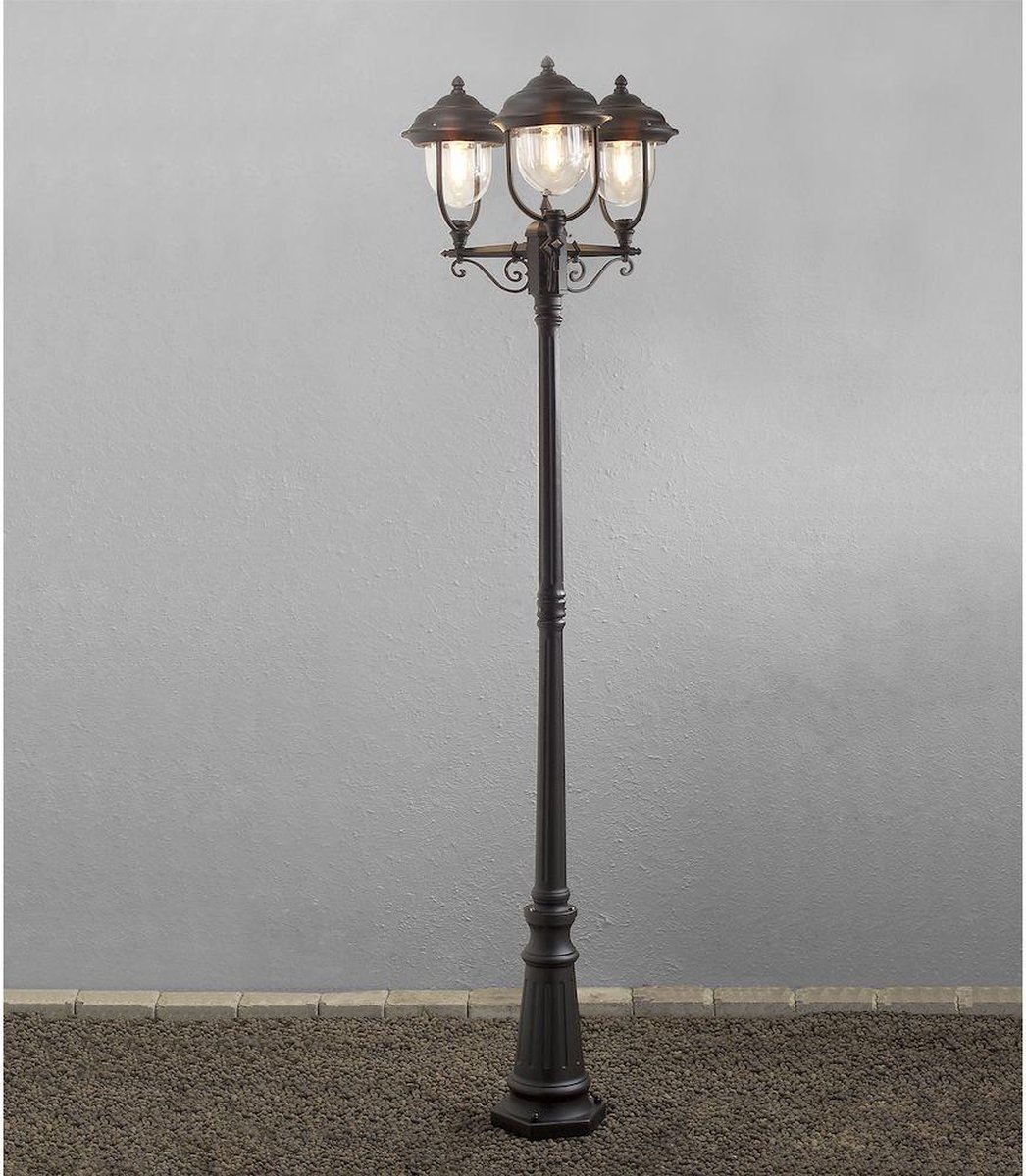 Konstsmide 7227-750 Parma Staande buitenlamp Spaarlamp E27 225 W Zwart