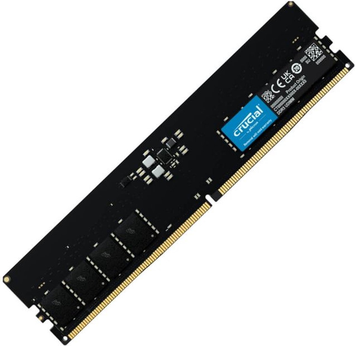 Crucial CT32G56C46U5 Werkgeheugenmodule voor PC Retail DDR5 32 GB 1 x 32 GB On-die ECC 5600 MHz 288-pins DIMM CL46 CT32G56C46U5