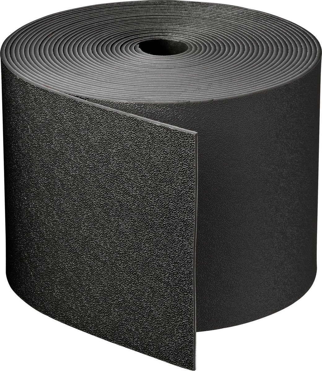 Pakket van 3x stuks kunststof grasranden / borderranden zwart 10 m x 15 cm -