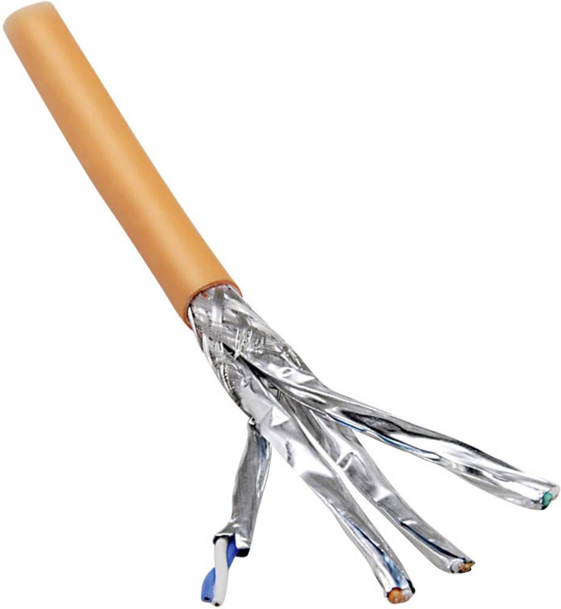 BKL Electronic 10010810 Netwerkkabel CAT 7 S/FTP 8 x 0.258 mm² Oranje 100 stuk(s)