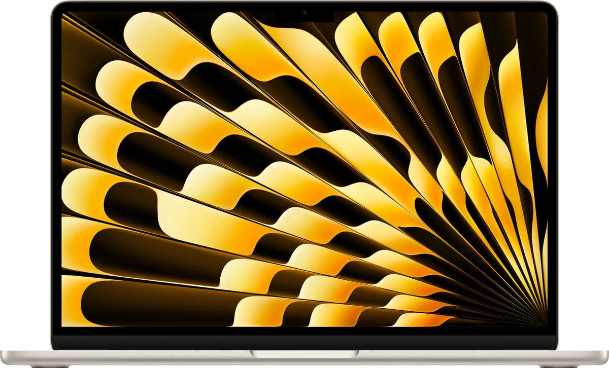 Apple Macbook Air 13 inch M3 chip (8 core CPU/10 core GPU) 16GB/512GB Sterrenlicht (2024)