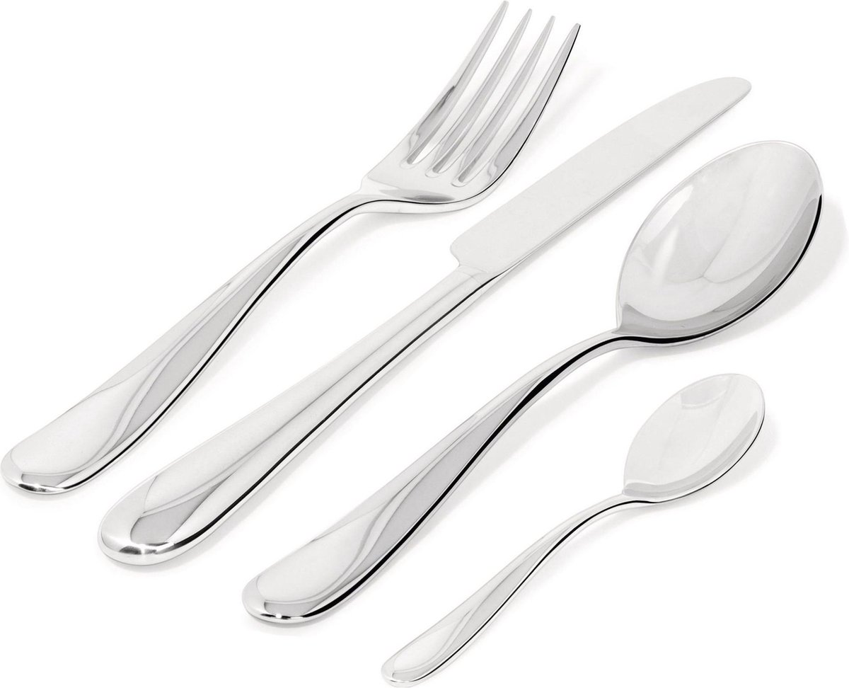 Alessi Bestekset Nuovo Milano - 5180S24M - Monoblock - 24-delig / 6 personen - door Ettore Sottsass