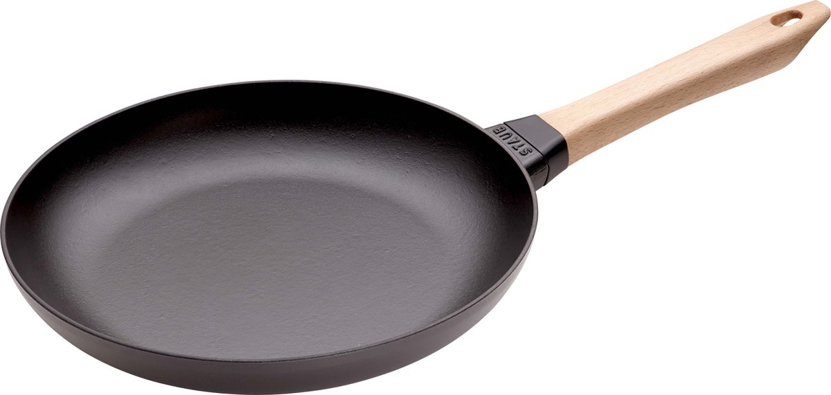 Staub Koekenpan - Zwart - ø 28 cm - geëmailleerde anti-aanbaklaag
