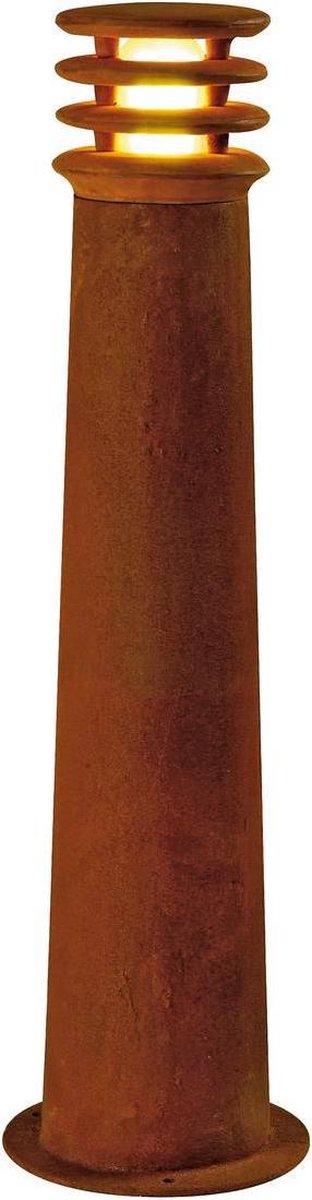 SLV 229021 Rusty Round 70 Staande buitenlamp Spaarlamp E27 11 W IJzer (geroest)