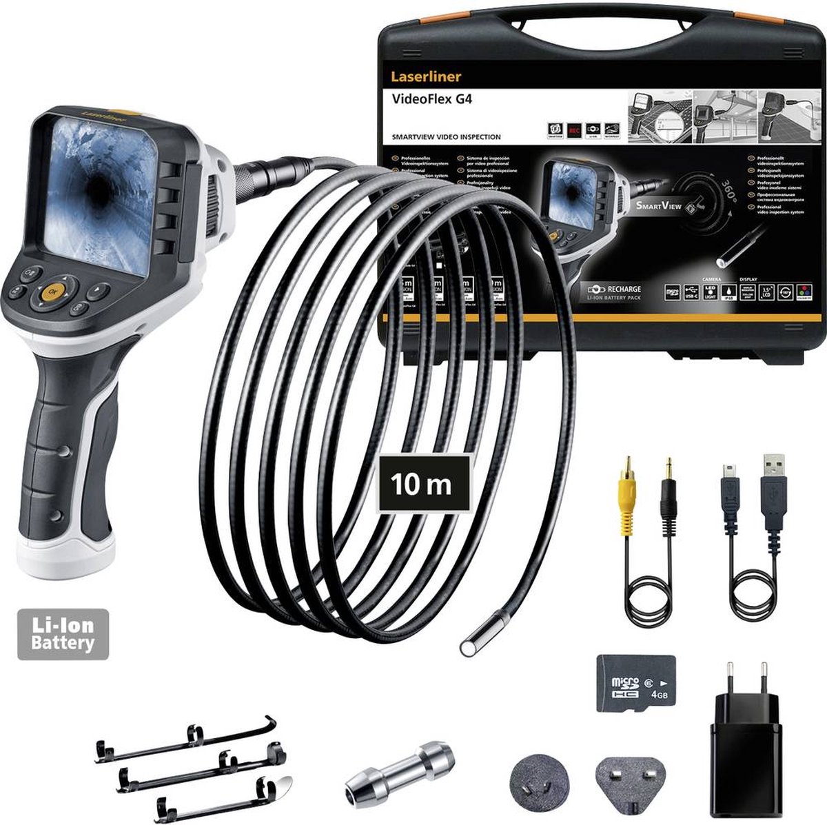Laserliner VideoFlex G4 Ultra Video-inspectiecamera In Koffer - 9mm X 10m