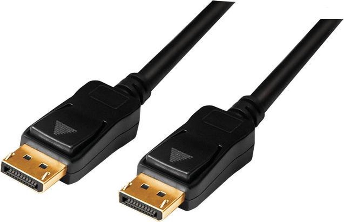 LogiLink CV0114 DisplayPort-kabel DisplayPort Aansluitkabel DisplayPort-stekker, DisplayPort-stekker 20.00 m Zwart