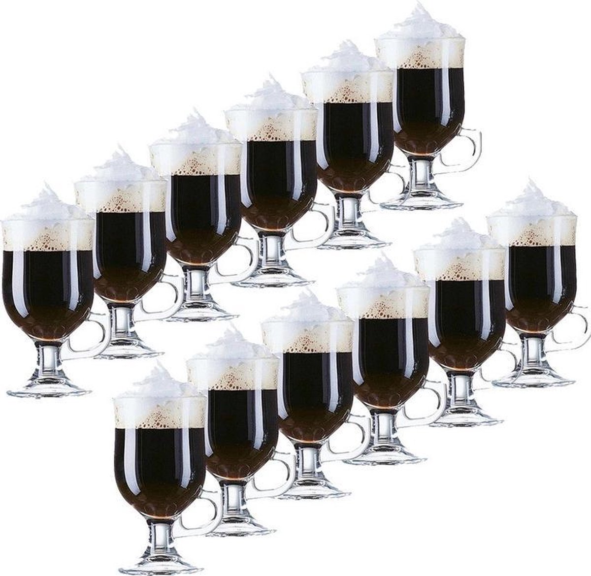 12x Irish Coffee glazen transparant 240 ml Opal -